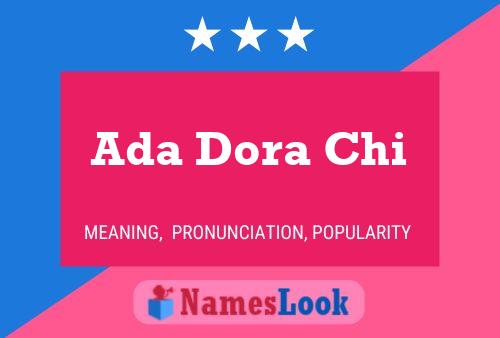 ملصق اسم Ada Dora Chi