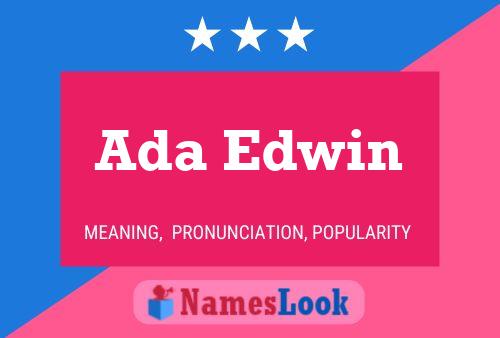 ملصق اسم Ada Edwin