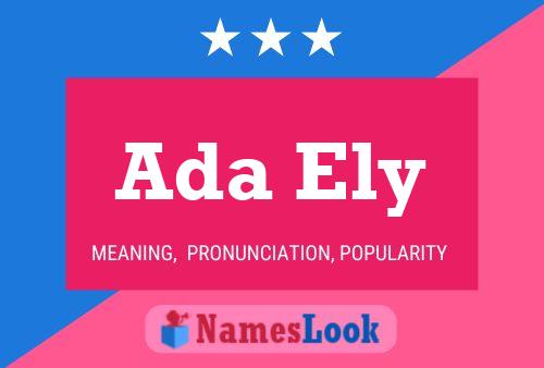 ملصق اسم Ada Ely