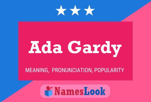 ملصق اسم Ada Gardy