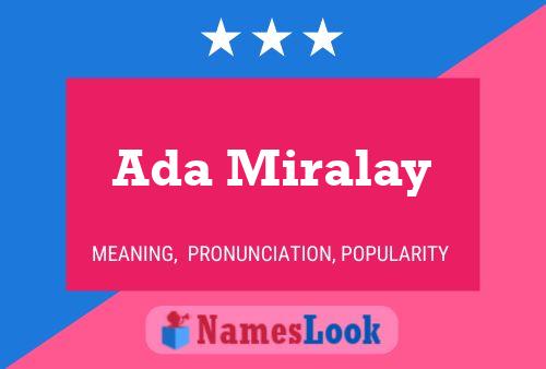 ملصق اسم Ada Miralay