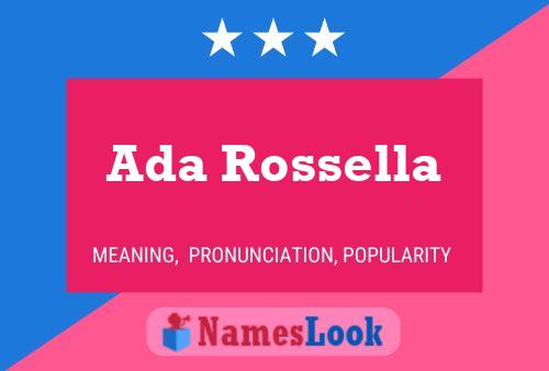 ملصق اسم Ada Rossella