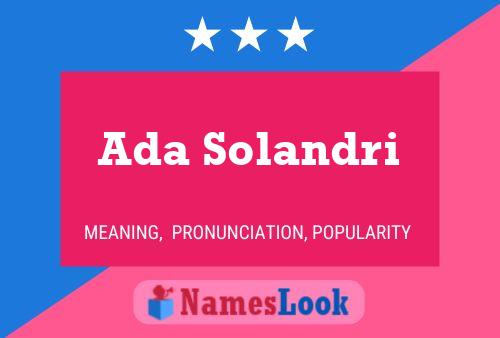 ملصق اسم Ada Solandri