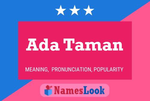 ملصق اسم Ada Taman