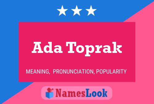 ملصق اسم Ada Toprak