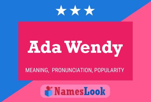 ملصق اسم Ada Wendy