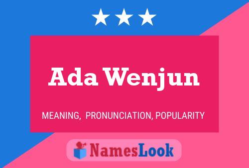 ملصق اسم Ada Wenjun