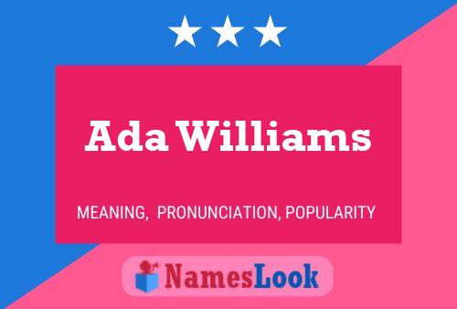 ملصق اسم Ada Williams