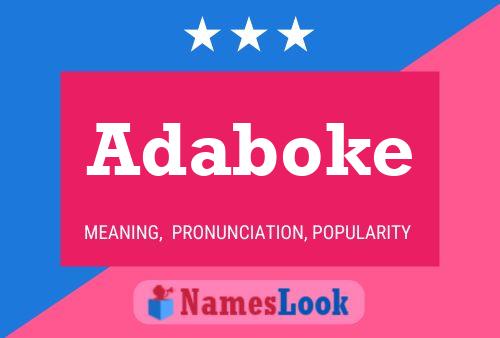 ملصق اسم Adaboke