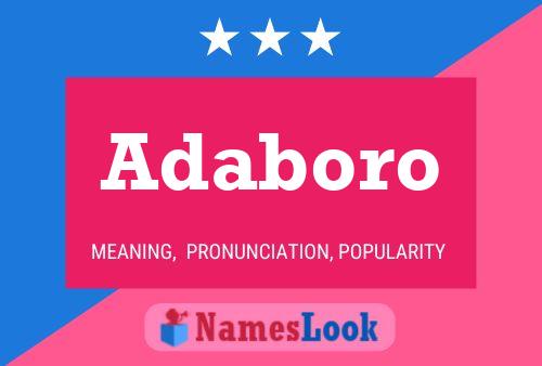 ملصق اسم Adaboro