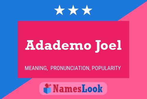 ملصق اسم Adademo Joel