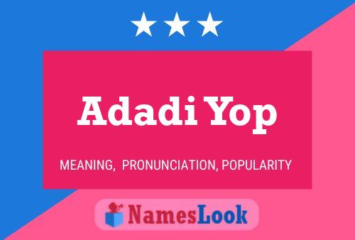 ملصق اسم Adadi Yop