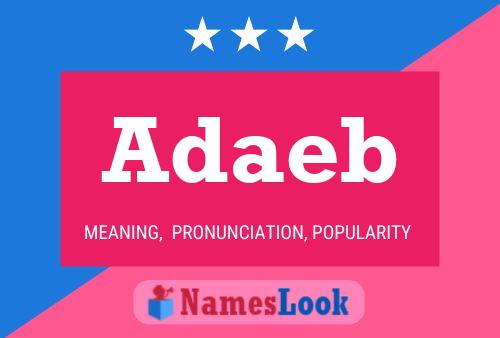 ملصق اسم Adaeb