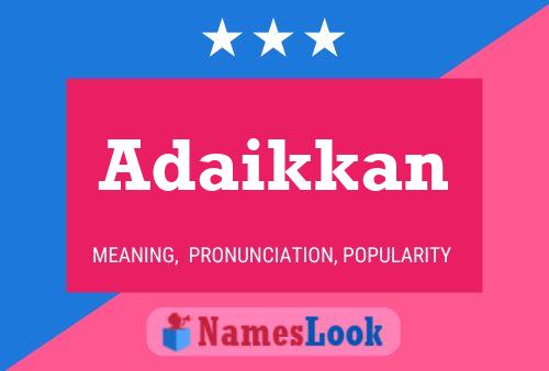 ملصق اسم Adaikkan