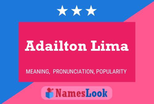 ملصق اسم Adailton Lima