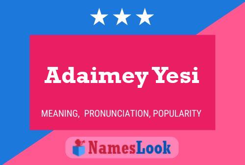 ملصق اسم Adaimey Yesi