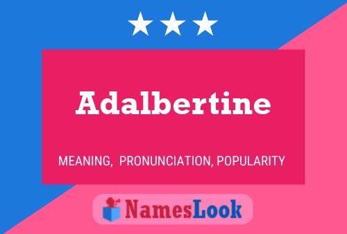 ملصق اسم Adalbertine