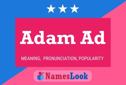 ملصق اسم Adam Ad