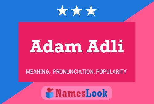 ملصق اسم Adam Adli