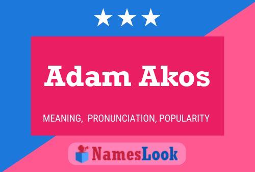 ملصق اسم Adam Akos