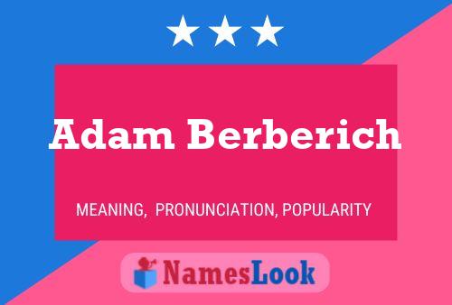 ملصق اسم Adam Berberich