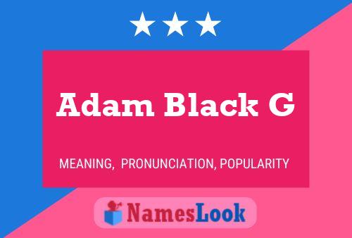 ملصق اسم Adam Black G