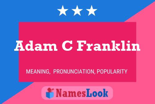 ملصق اسم Adam C Franklin