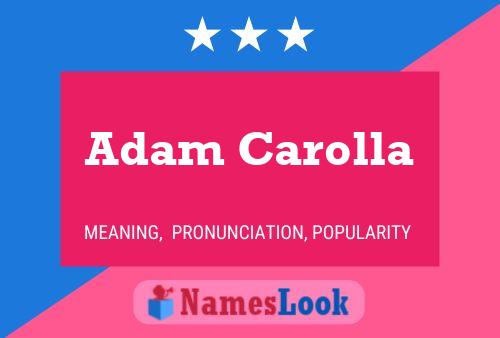 ملصق اسم Adam Carolla