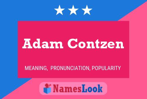 ملصق اسم Adam Contzen