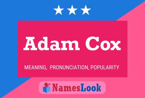 ملصق اسم Adam Cox