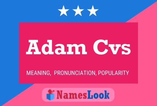 ملصق اسم Adam Cvs