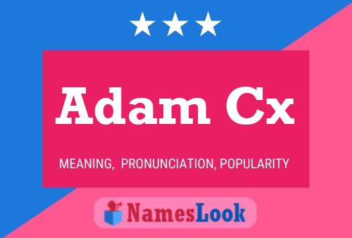 ملصق اسم Adam Cx