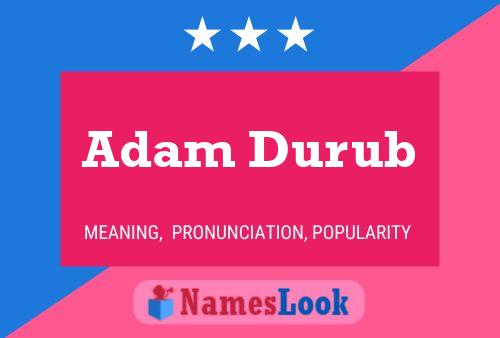 ملصق اسم Adam Durub