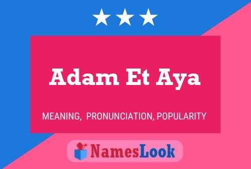 ملصق اسم Adam Et Aya