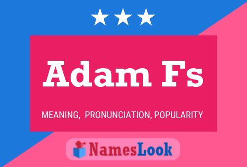 ملصق اسم Adam Fs