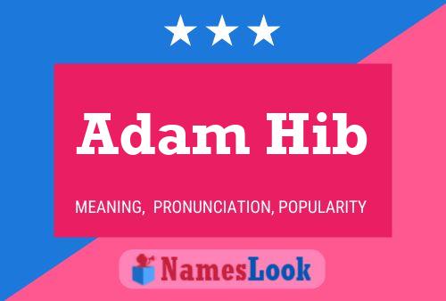 ملصق اسم Adam Hib