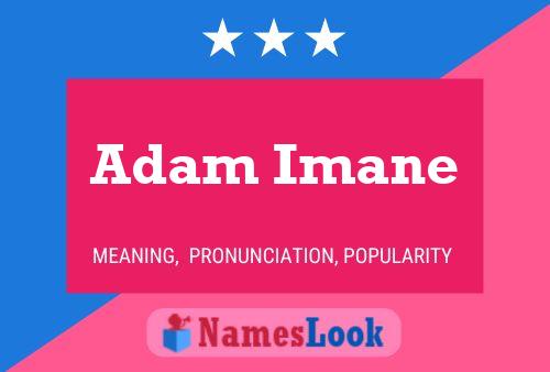 ملصق اسم Adam Imane