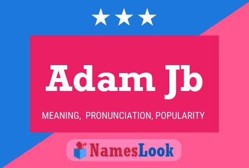 ملصق اسم Adam Jb