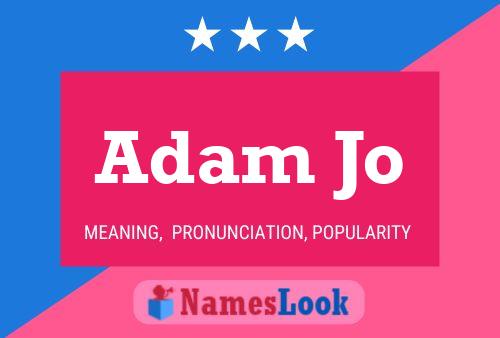 ملصق اسم Adam Jo