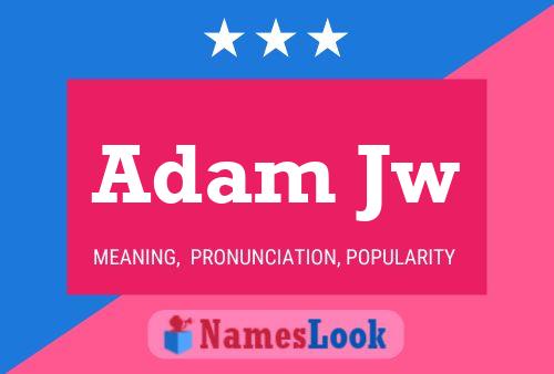 ملصق اسم Adam Jw