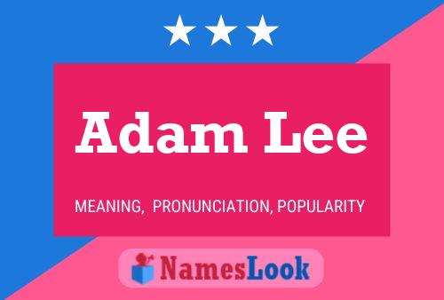 ملصق اسم Adam Lee