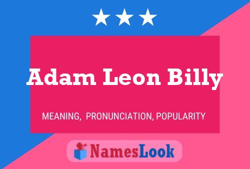 ملصق اسم Adam Leon Billy