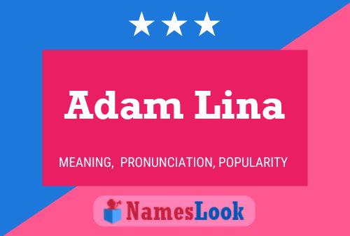 ملصق اسم Adam Lina