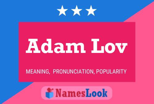 ملصق اسم Adam Lov