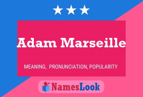 ملصق اسم Adam Marseille