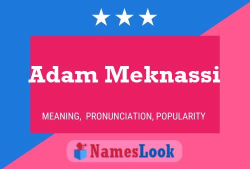 ملصق اسم Adam Meknassi