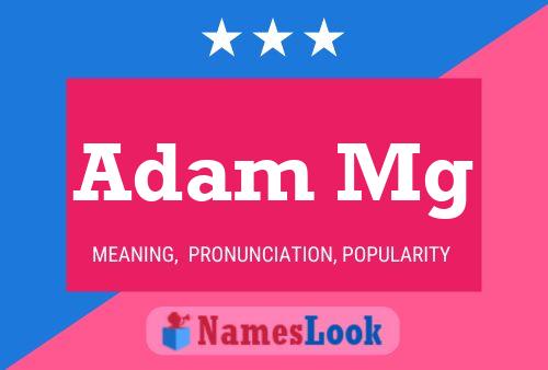 ملصق اسم Adam Mg