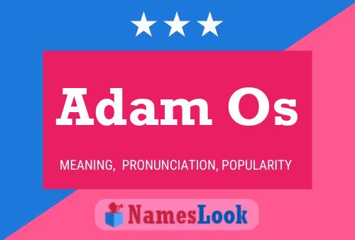 ملصق اسم Adam Os