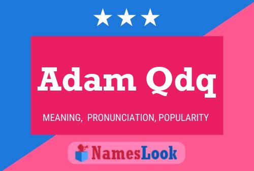 ملصق اسم Adam Qdq