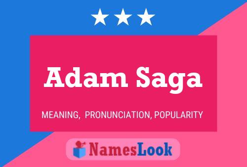 ملصق اسم Adam Saga